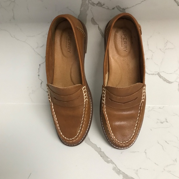Sperry Top- Sider Seaport Leather Penny Loafer Oxford US 7 Women’s Shoes - Picture 2 of 13
